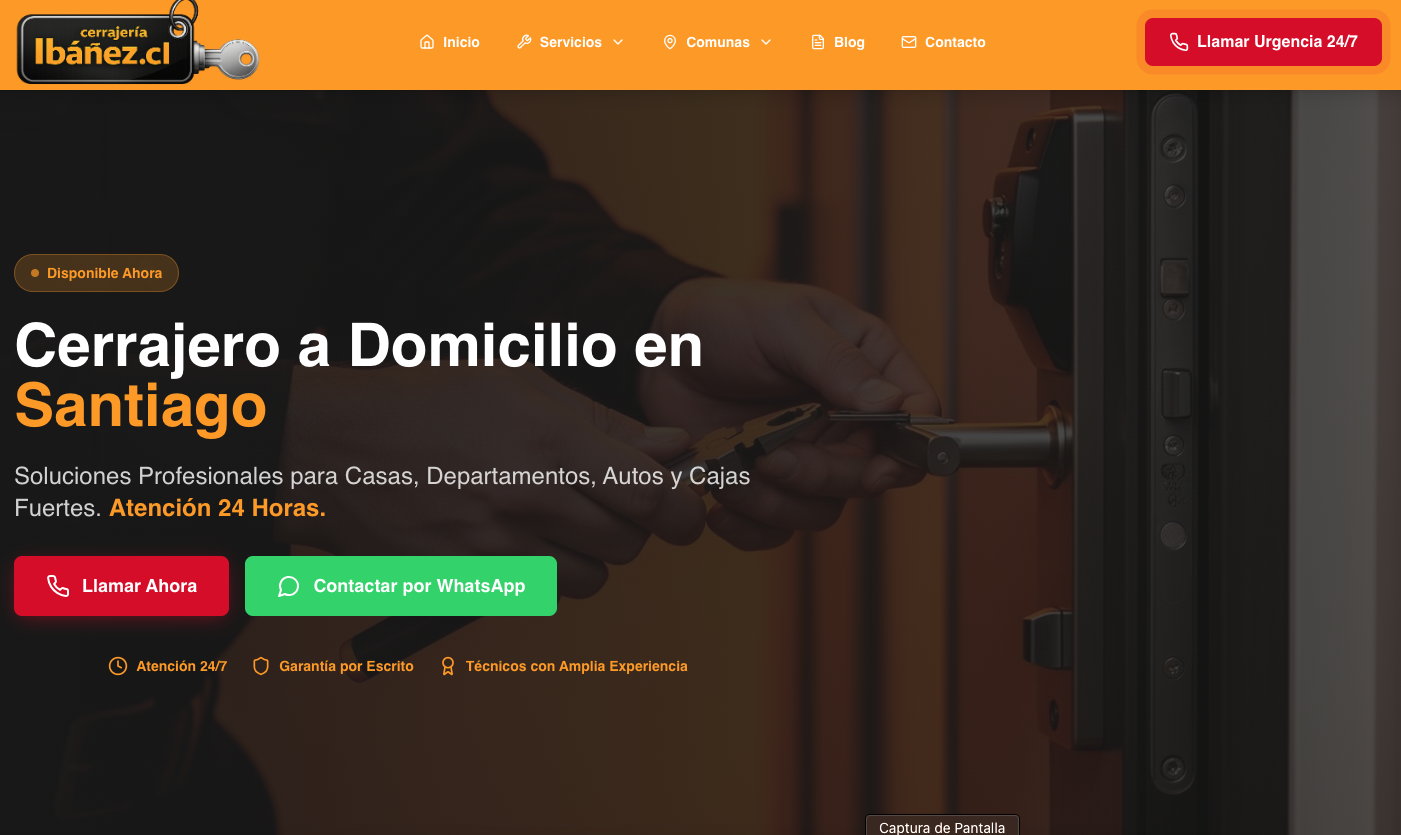 Vista previa de cerrajeroibanez.cl