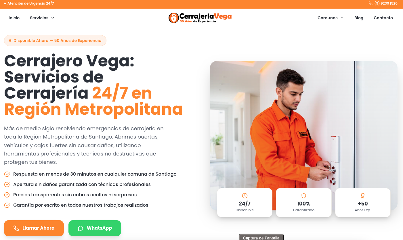 Vista previa de cerrajerovega.cl